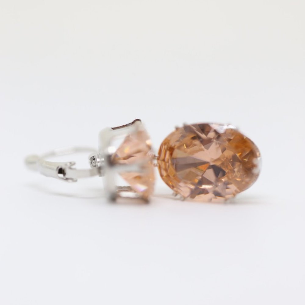 18k Gold Dipped White, Champagne or Blue Topaz - Picture 11 of 15